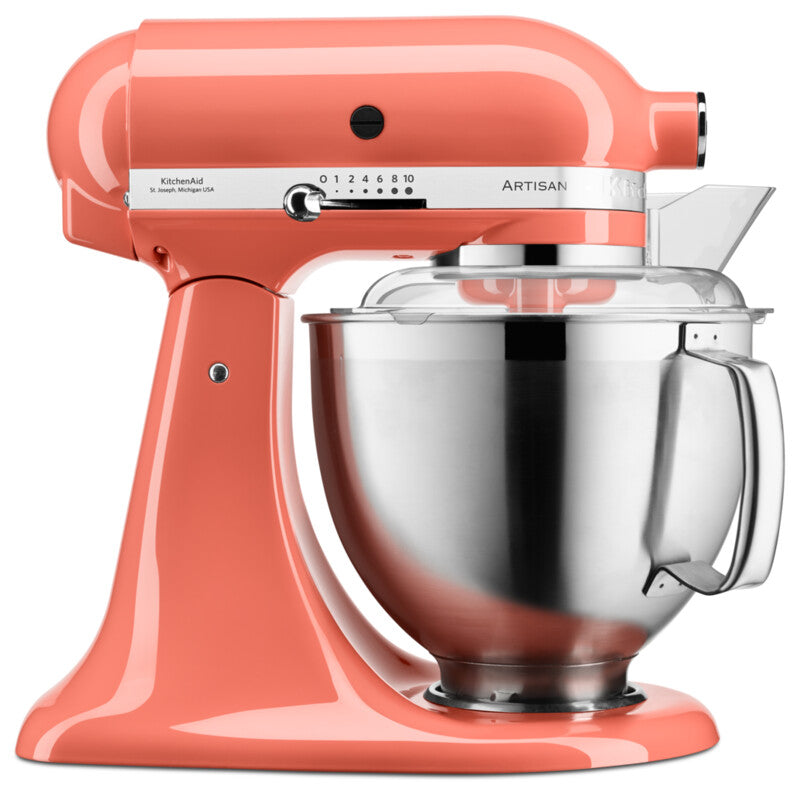 KitchenAid 4,8 L 5KSM185 Artisan Küchenmaschine Allrounderset Fleischwolf+Spritzgebäck+Gemüseschneider