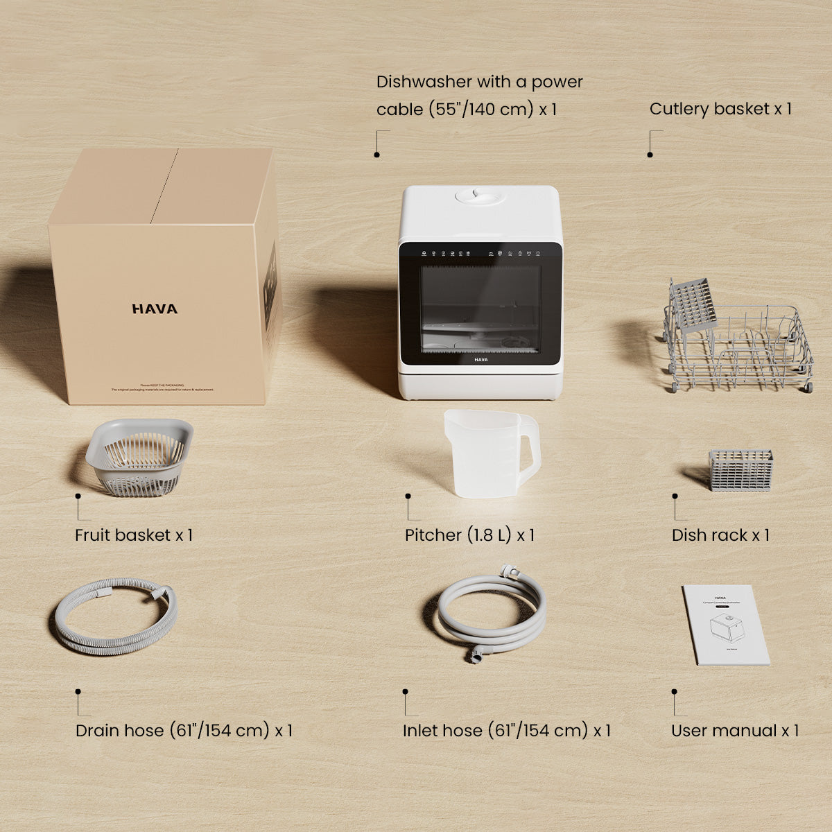 HAVA T02 Washer and R09 Dishwasher Bundle