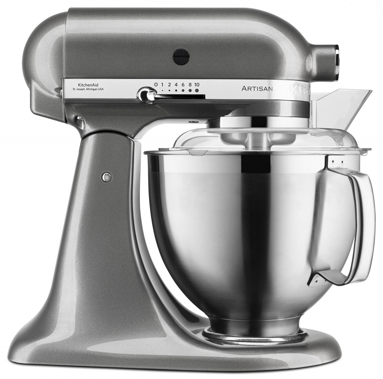 KitchenAid 4,8 L 5KSM185 Artisan Küchenmaschine Allrounderset Fleischwolf+Spritzgebäck+Gemüseschneider