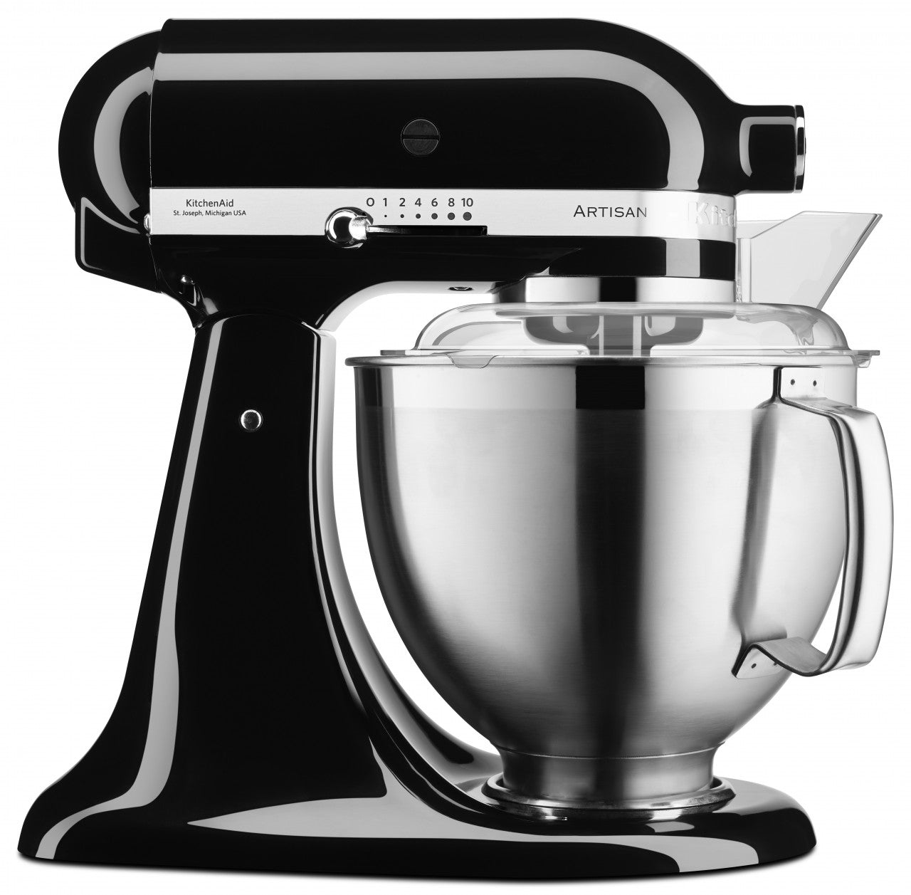 KitchenAid 4,8 L 5KSM185 Artisan Küchenmaschine Allrounderset Fleischwolf+Spritzgebäck+Gemüseschneider